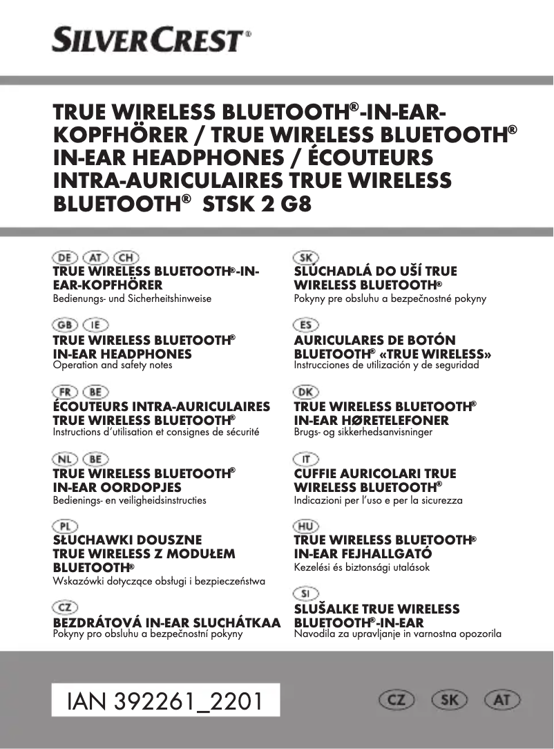 Page 1 de la notice Manuel utilisateur SilverCrest STSK 2 G8