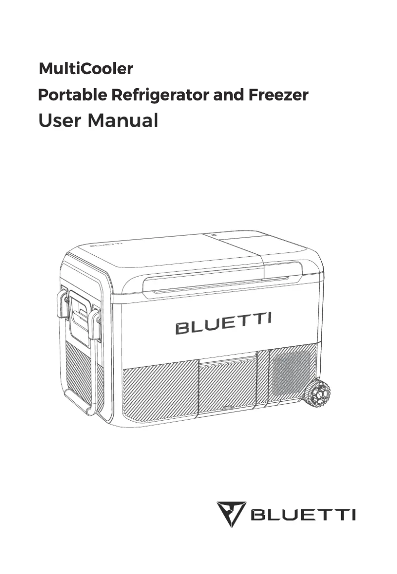 Image de la première page du manuel de l'appareil MultiCooler
