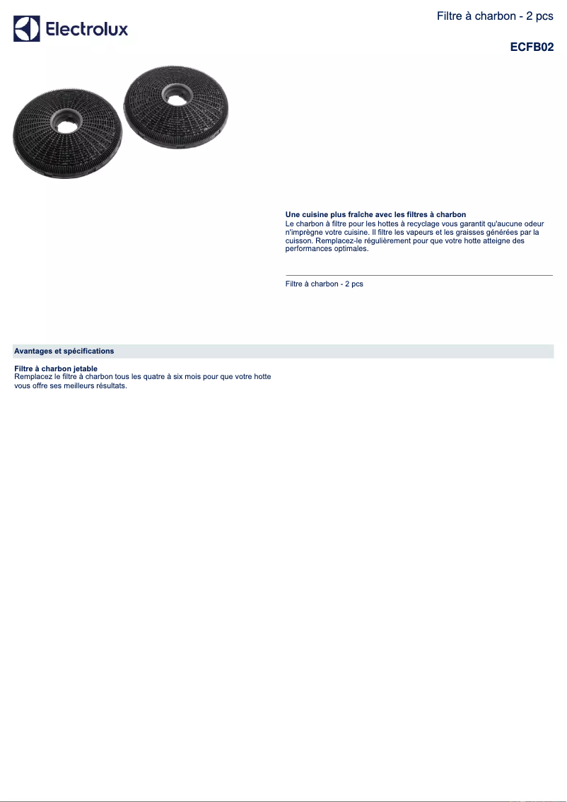 Page n°1 - Manuel utilisateur AEG ECFB02