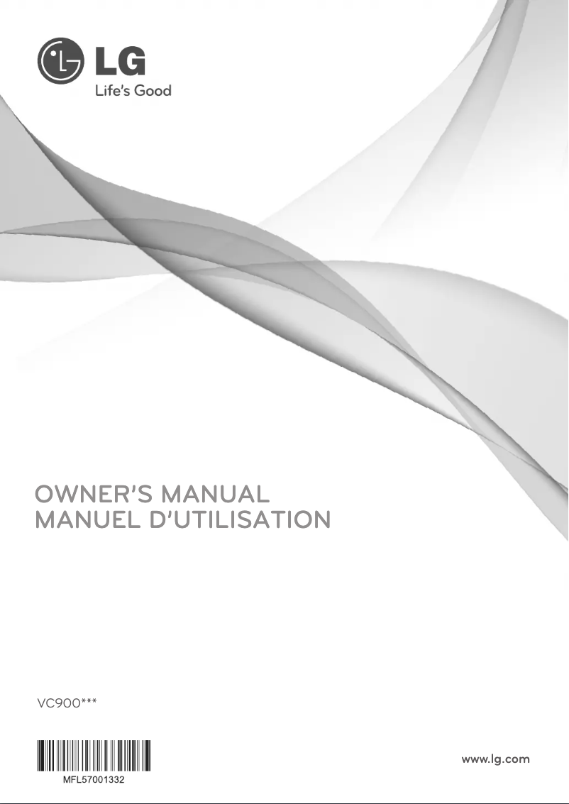 Page n°1 - Manuel utilisateur LG VC9003NT