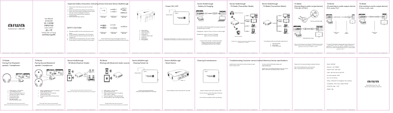 Image de la première page du manuel de l'appareil BR412BK