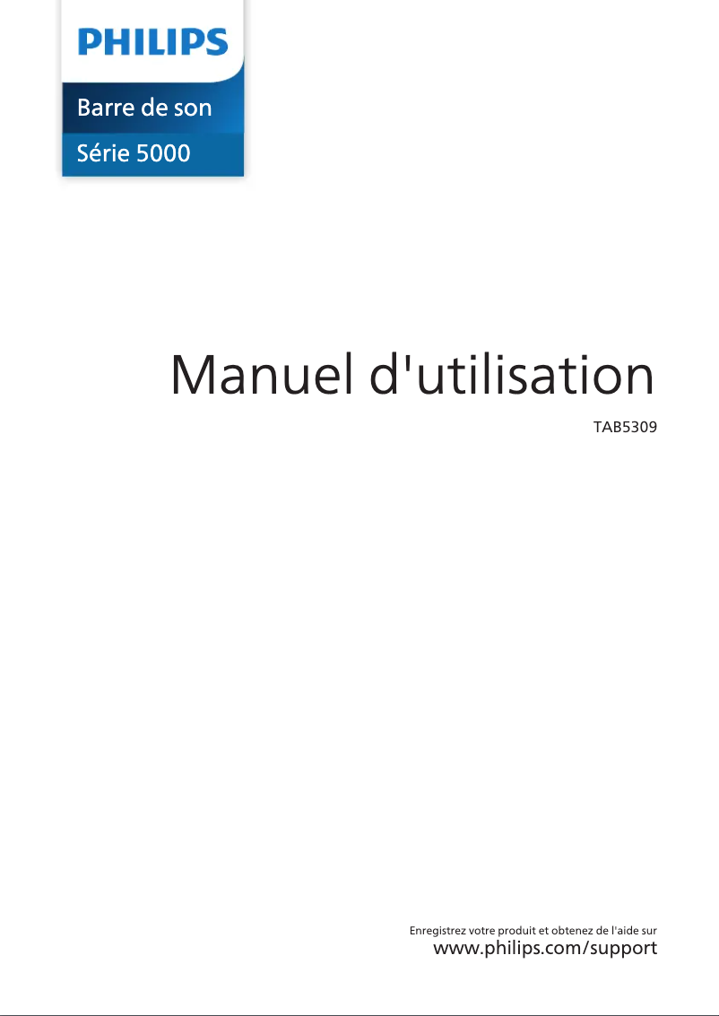 Page n°1 - Manuel utilisateur Philips TAB5309