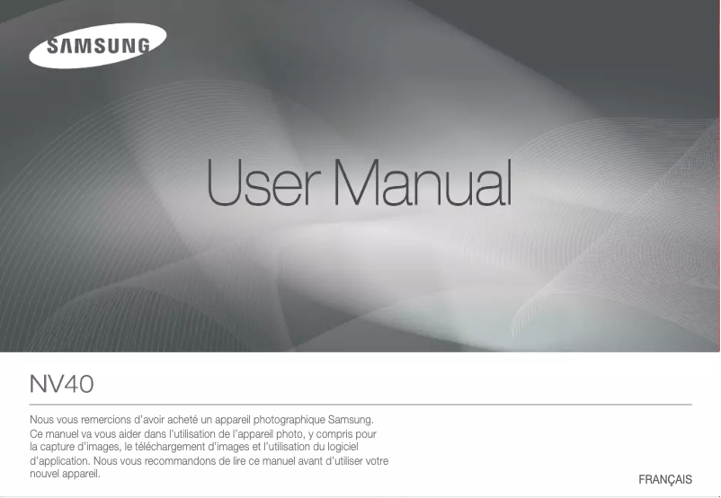 Page n°1 - Manuel utilisateur Samsung NV40