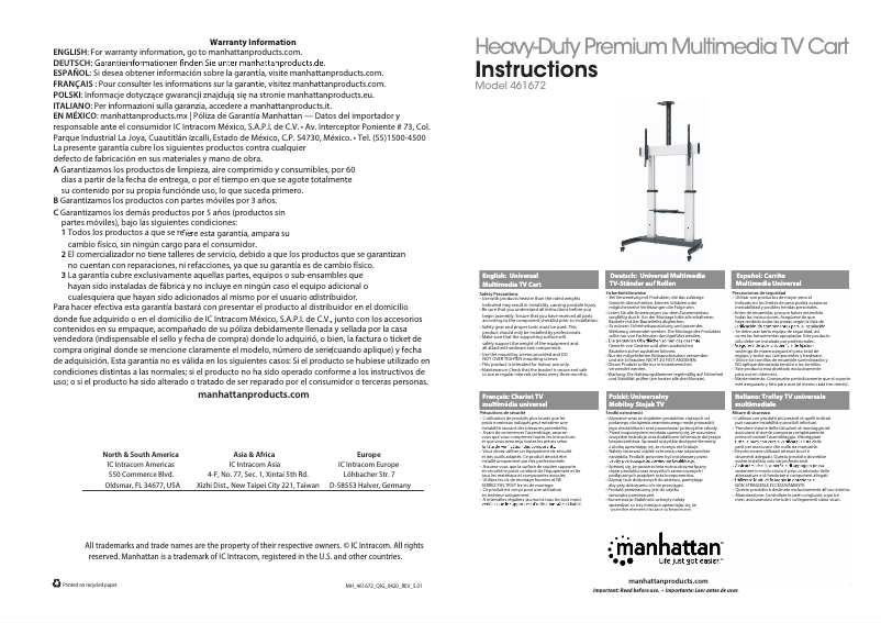 Image de la première page du manuel de l'appareil 461672