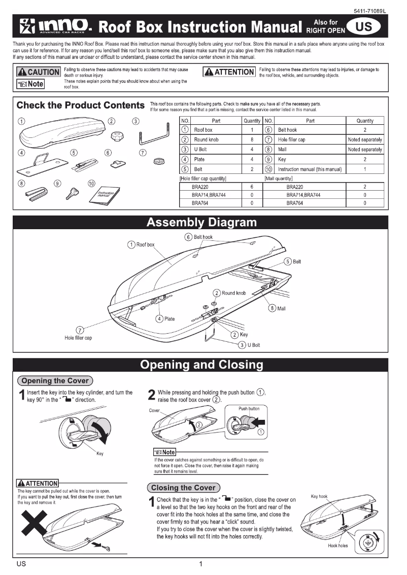 Image de la première page du manuel de l'appareil BR714