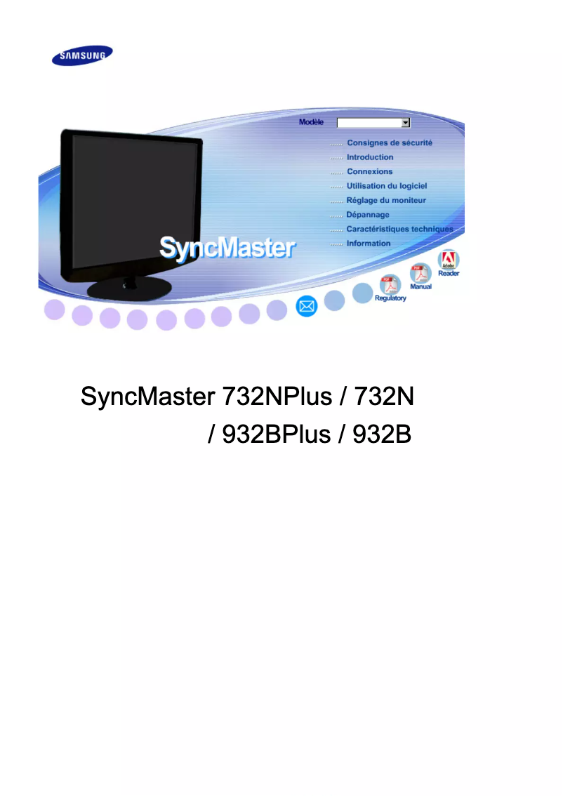 Page n°1 - Manuel utilisateur Samsung SyncMaster 732NPLUS