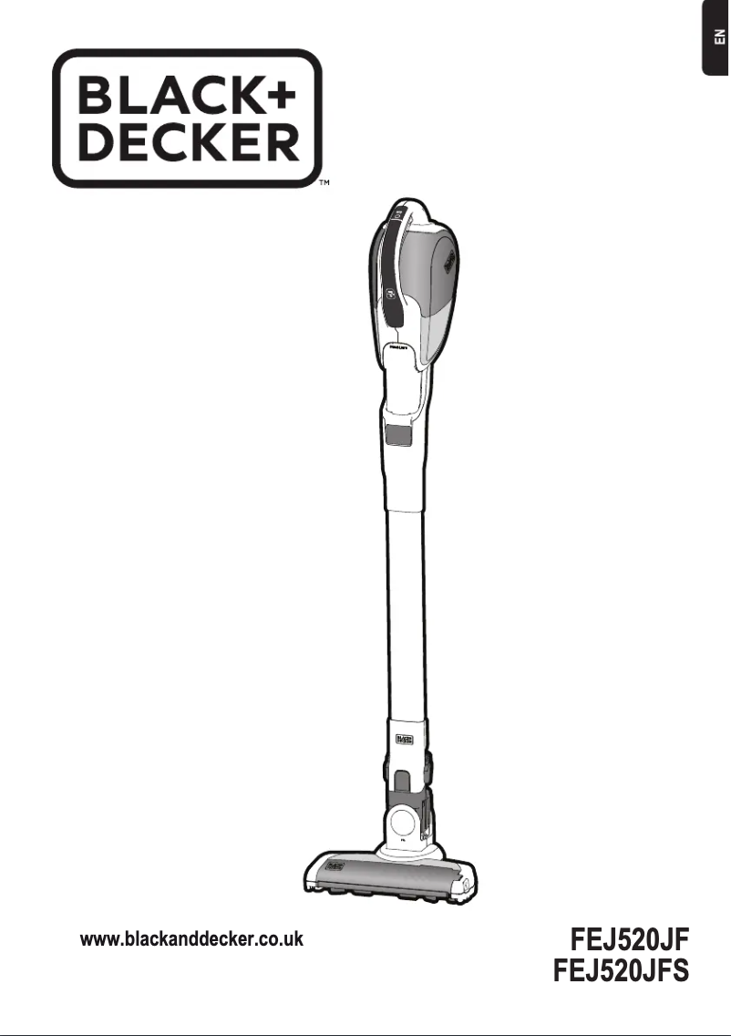 Page 1 de la notice Manuel utilisateur Black & Decker Smart Tech FEJ520JFSX