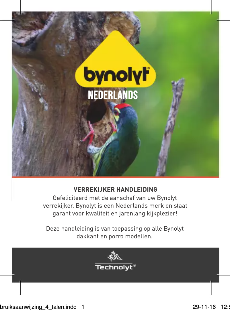 Página 1 del manual Manual de usuario Bynolyt Stork 10x42