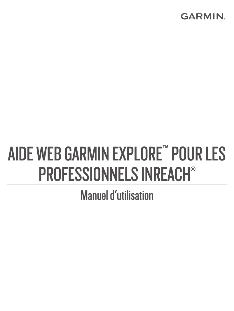 Page n°1 - Manuel utilisateur Garmin InReach Professional