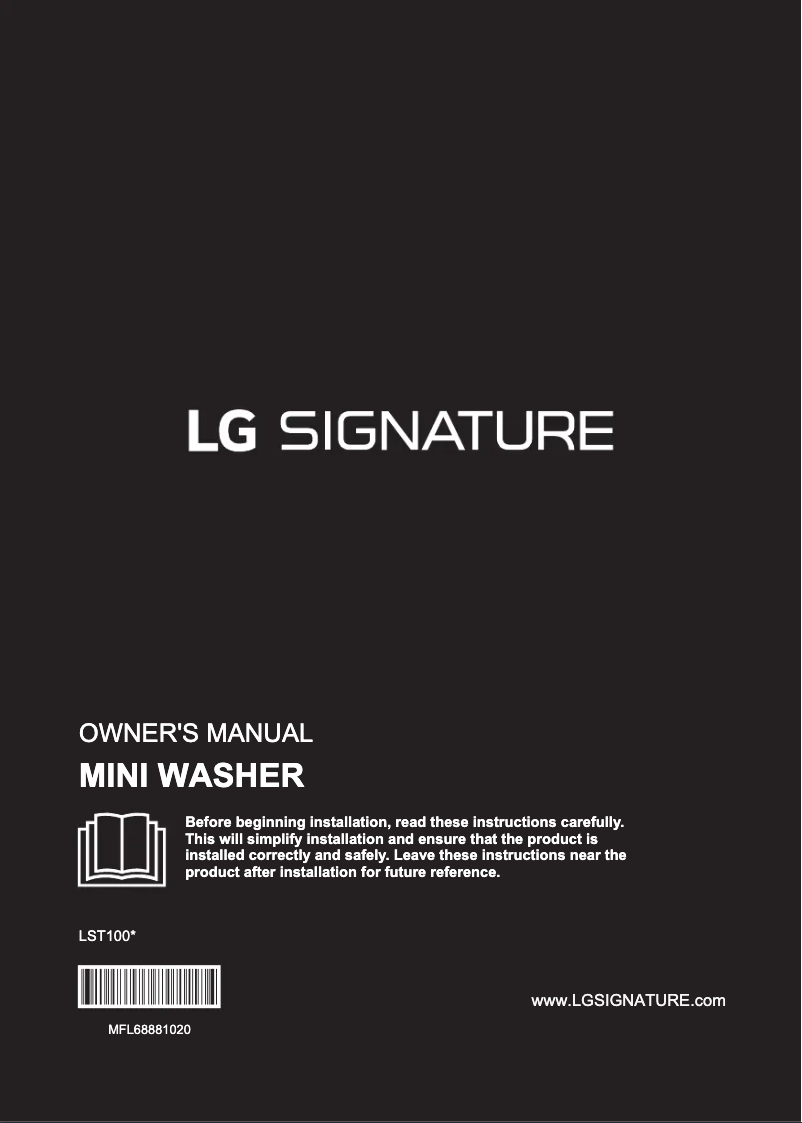 Page 1 de la notice Manuel utilisateur LG FH8G5XDN3