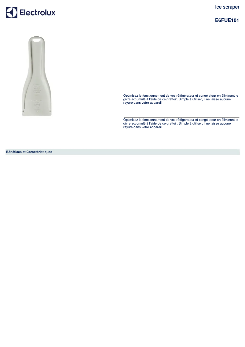 Página 1 del manual Manual de usuario Electrolux E6FUE101