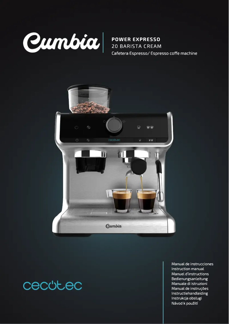 Page n°1 - Manuel utilisateur Cecotec Cumbia Power Espresso 20 Barista Cream
