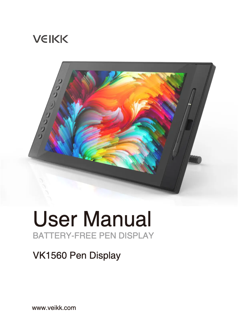 Page n°1 - Manuel utilisateur veikk VK1560