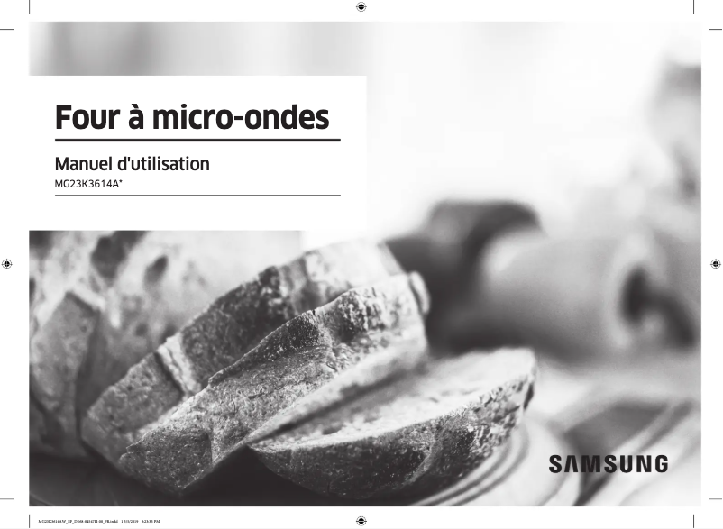 Page n°1 - Manuel utilisateur Samsung MG23K3614AS