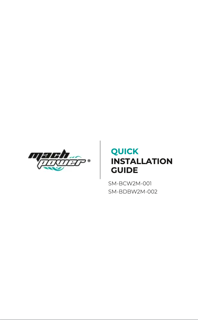 Page n°1 - Manuel utilisateur Mach Power SM-BDBW2M-002