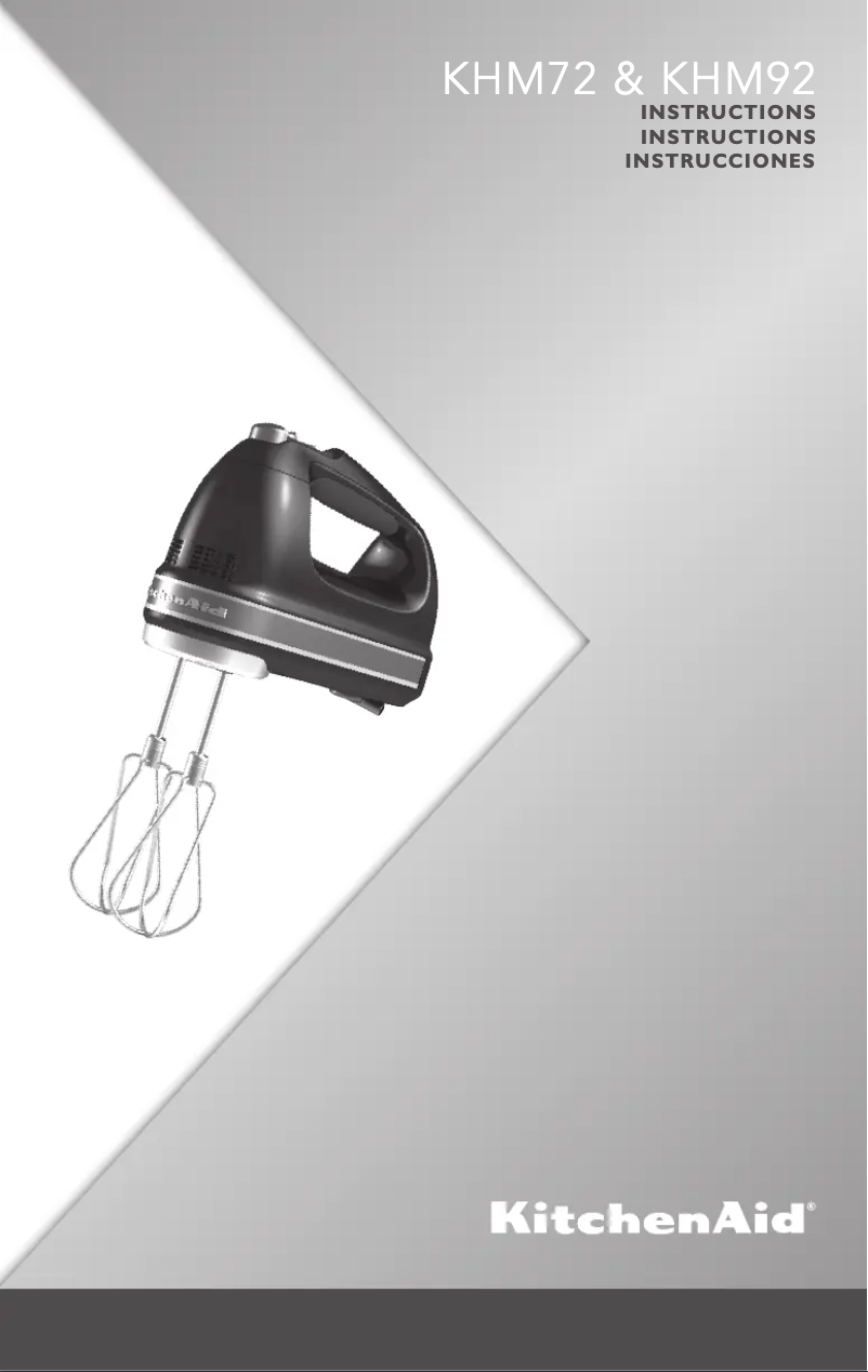 Page n°1 - Manuel utilisateur KitchenAid KHM7210