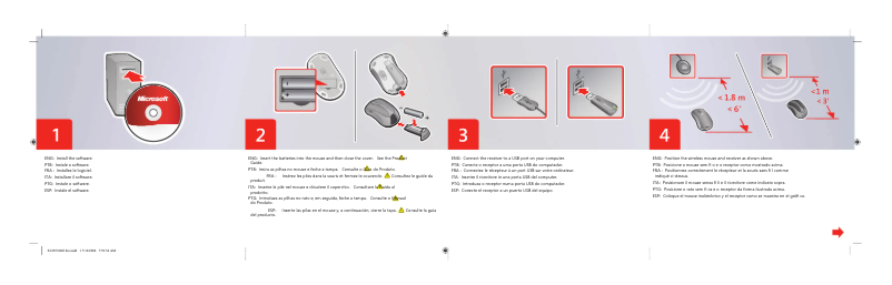 Image de la première page du manuel de l'appareil Wireless Notebook Laser Mouse 6000