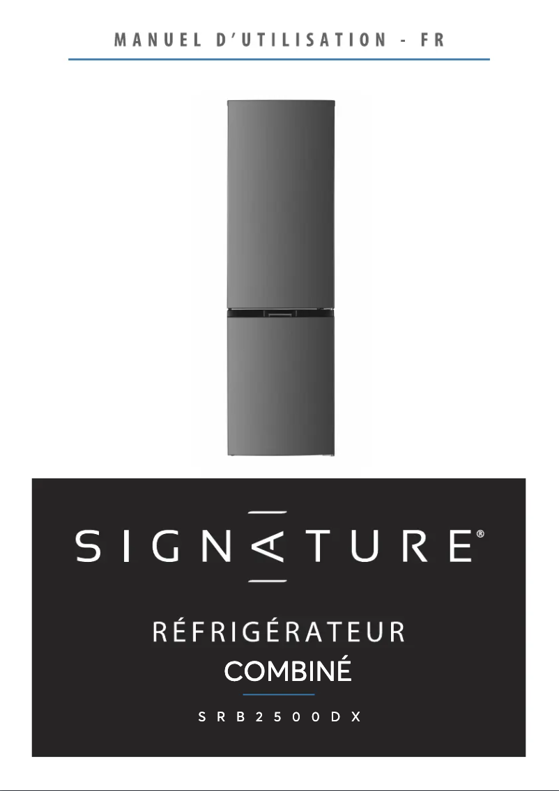 Page 1 de la notice Manuel utilisateur Signature SRB2500DX