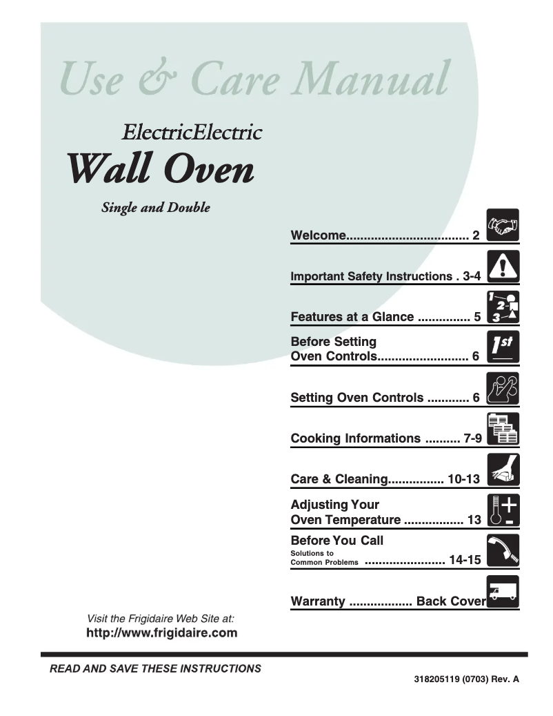 Image de la première page du manuel de l'appareil PLEB30T9FC