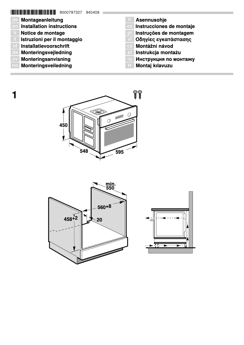 Page n°1 - Guide d'installation Neff C67P70N3