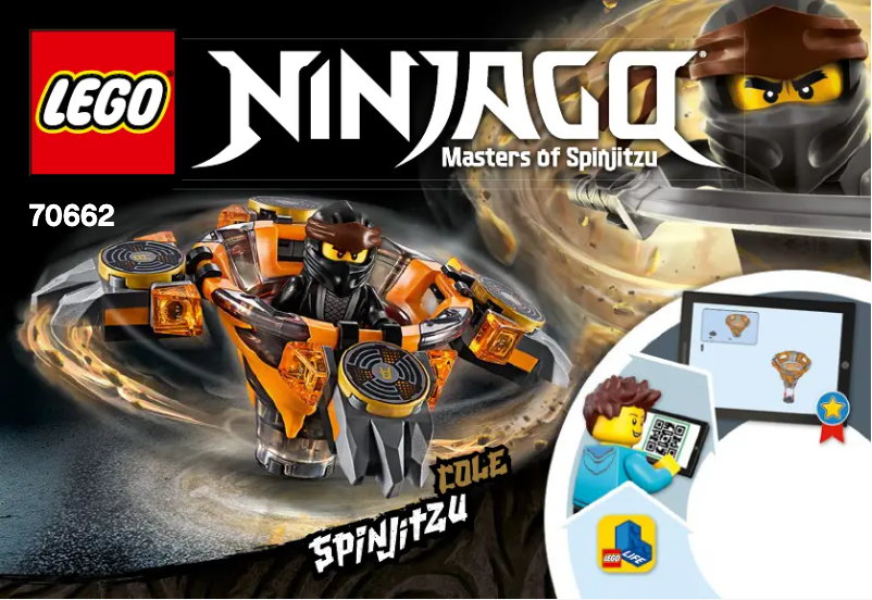 Page 1 de la notice Manuel utilisateur Lego Ninjago 70662
