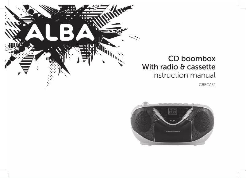 Page 1 de la notice Manuel utilisateur Alba CBBCAS3