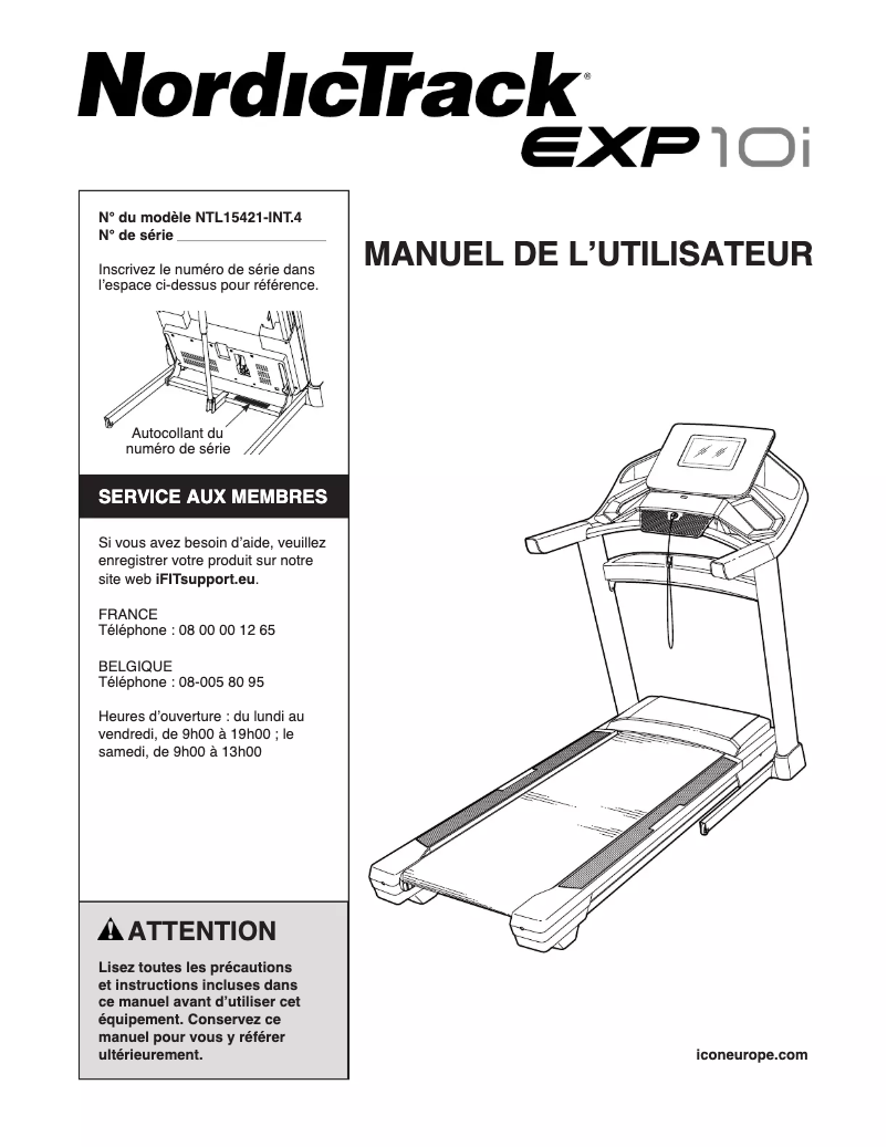 Imagen de la primera página del manual del dispositivo EXP10i