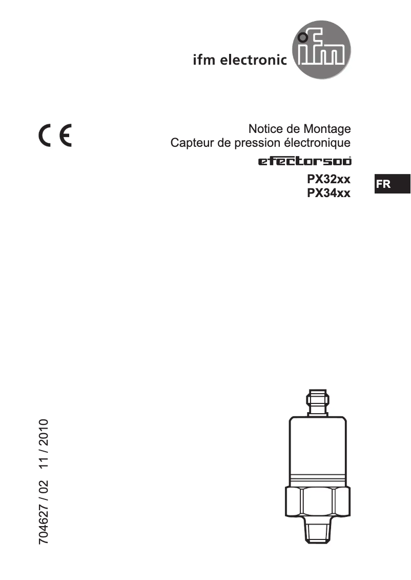 Page n°1 - Manuel utilisateur IFM PX3254
