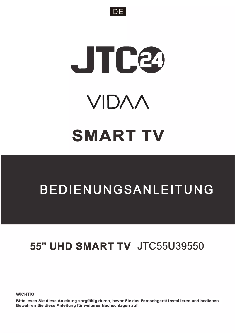 Page n°1 - Manuel utilisateur Jay-Tech JTC55U39550