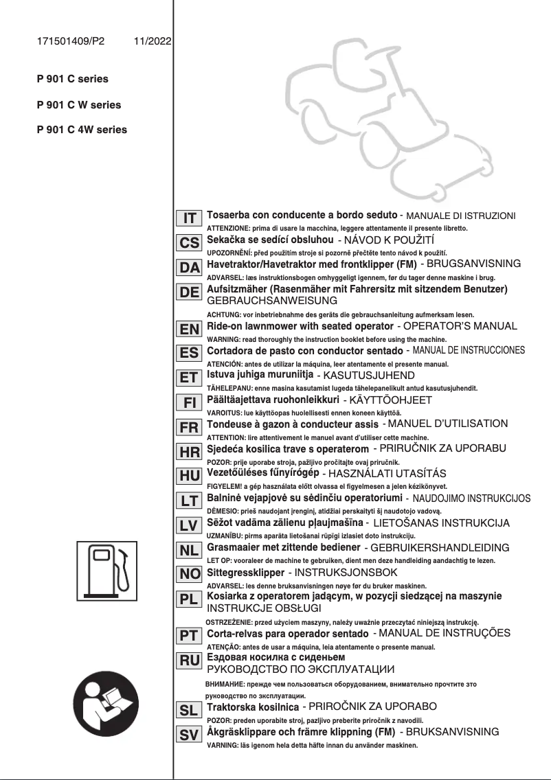 Page 1 de la notice Manuel utilisateur Stiga Park 500