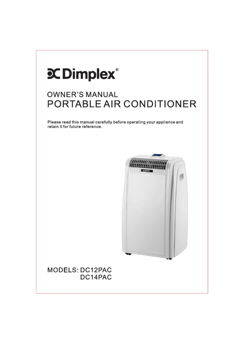 Page 1 de la notice Manuel utilisateur Dimplex DC12PAC