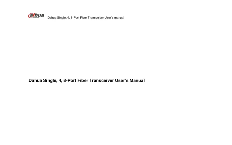 Image de la première page du manuel de l'appareil PFS3102-1T