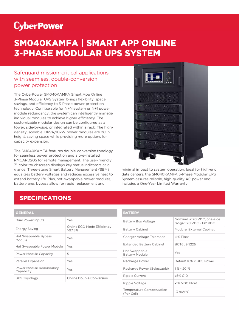 Image de la première page du manuel de l'appareil SM040KAMFA