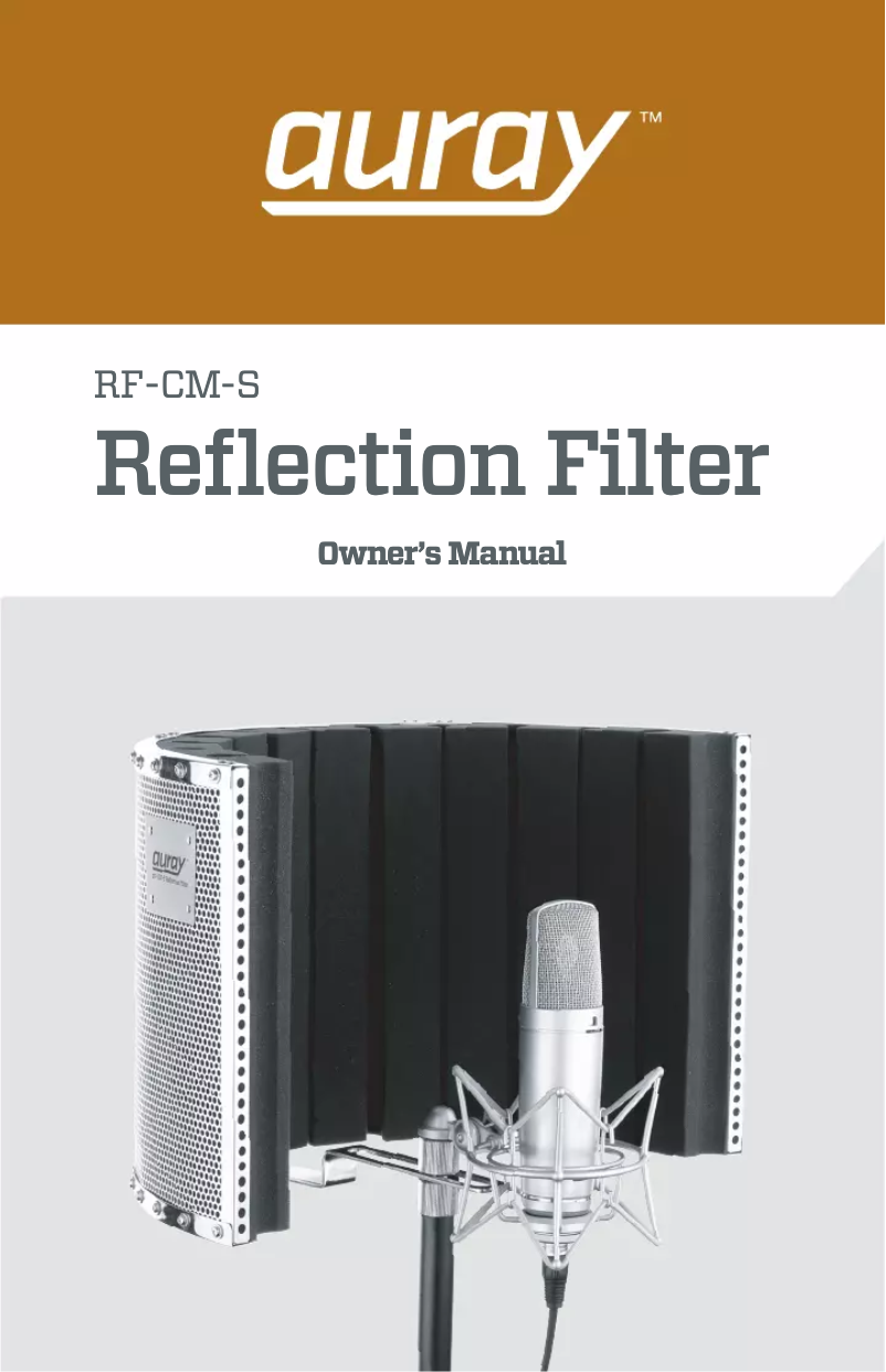 Page 1 de la notice Manuel utilisateur Auray RF-CM-S