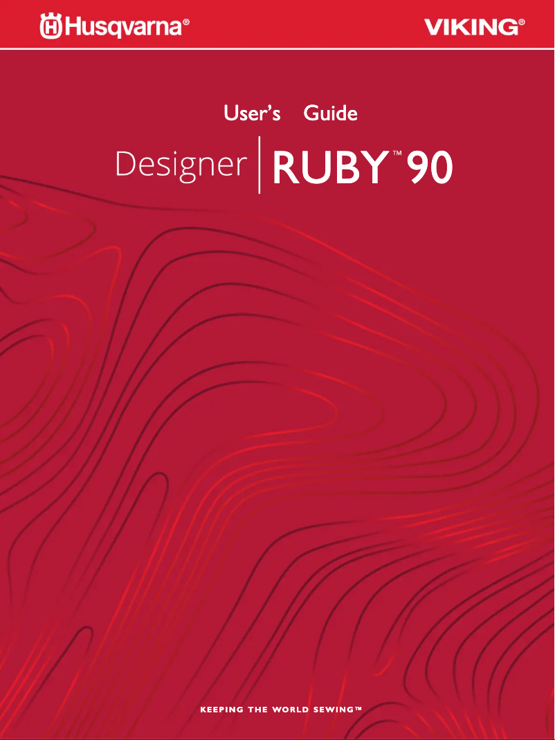 Page n°1 - Manuel utilisateur Husqvarna-Viking Designer Ruby 90