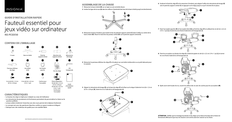 Image de la première page du manuel de l'appareil NS-PCGV30