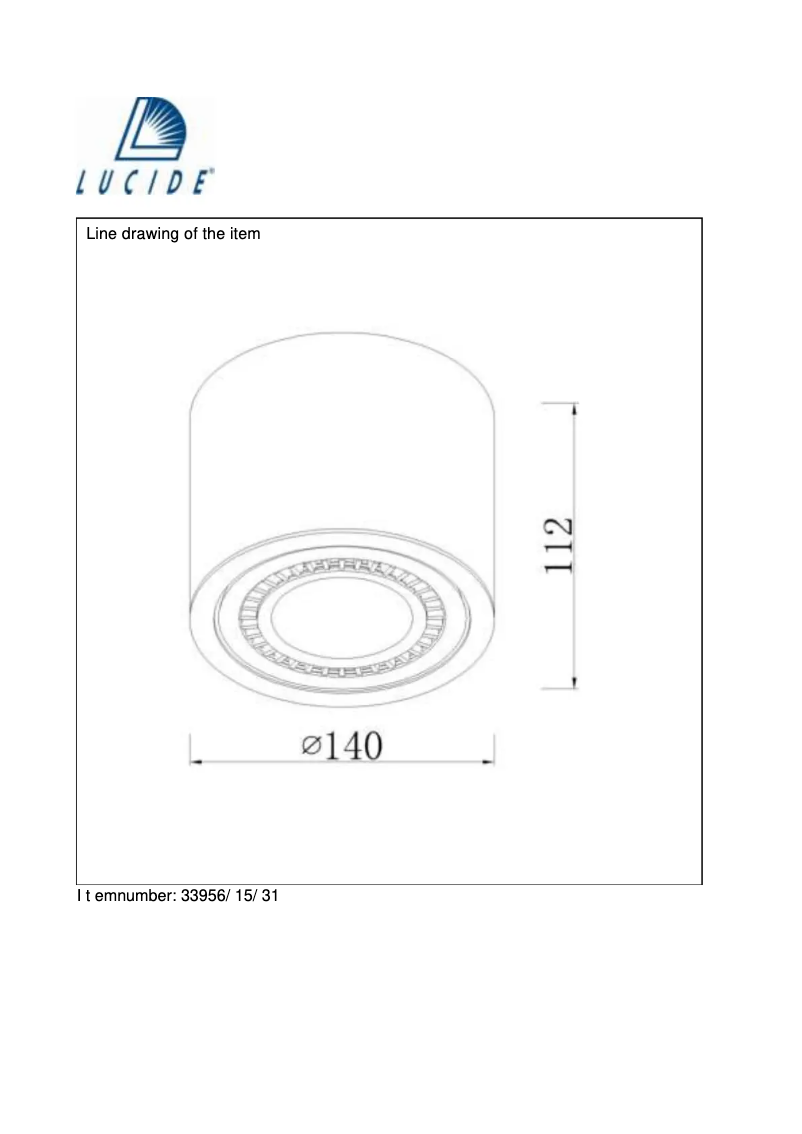 Page 1 de la notice Manuel utilisateur Lucide OPAX