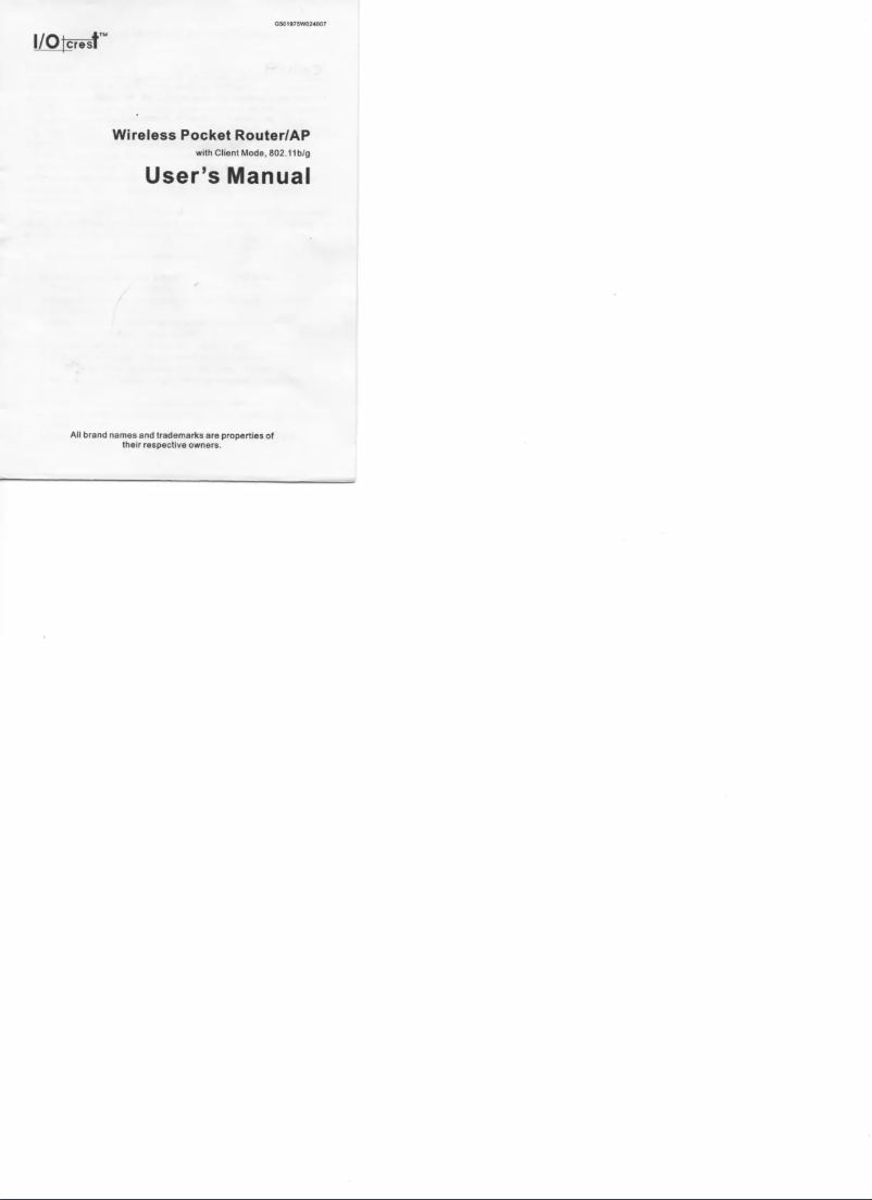 Image de la première page du manuel de l'appareil SY-ADA24007