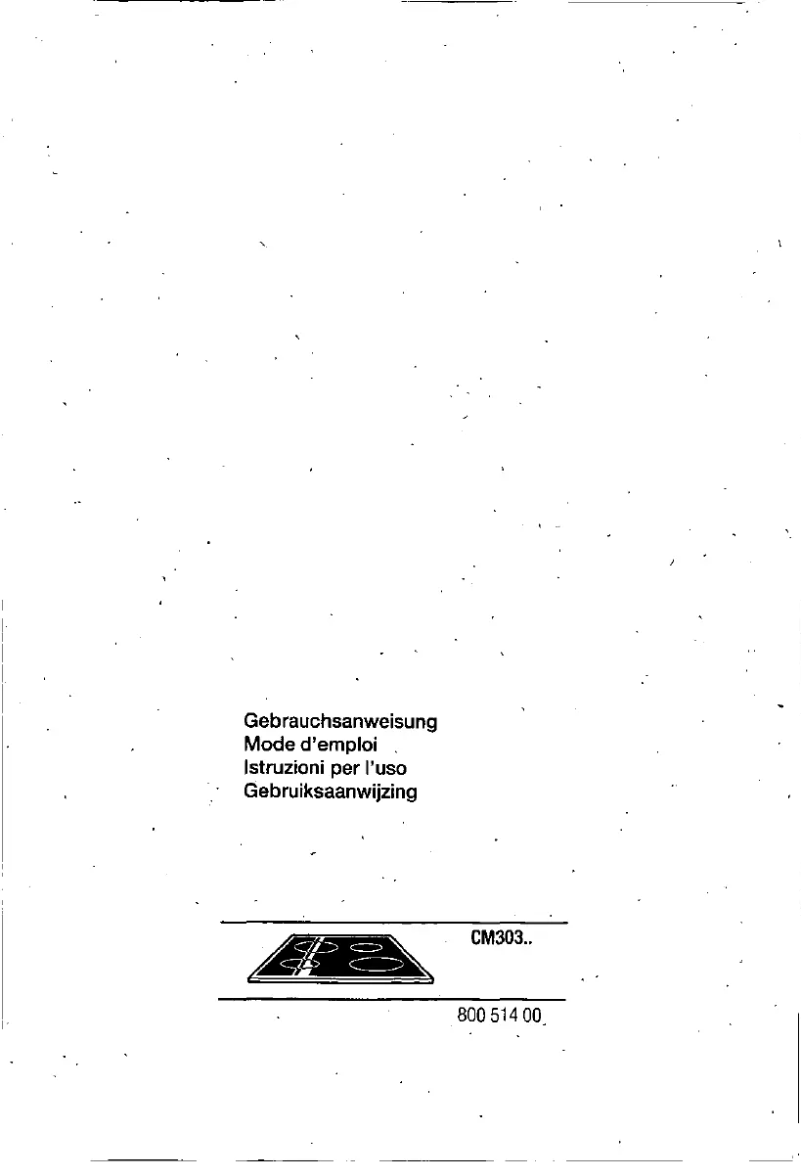 Image de la première page du manuel de l'appareil CM30310