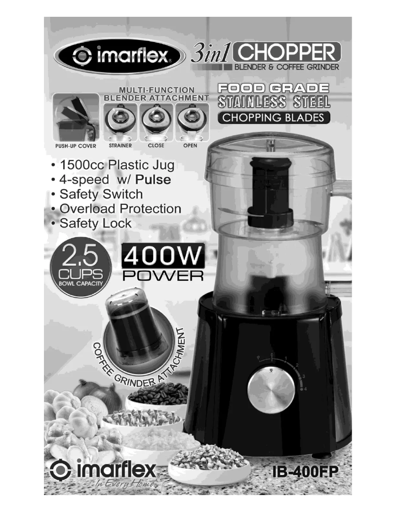 Page 1 de la notice Manuel utilisateur Imarflex IB-400FP