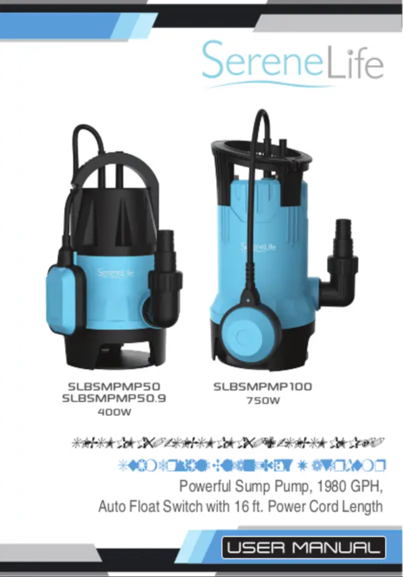 Page 1 de la notice Manuel utilisateur SereneLife SLBSMPMP50