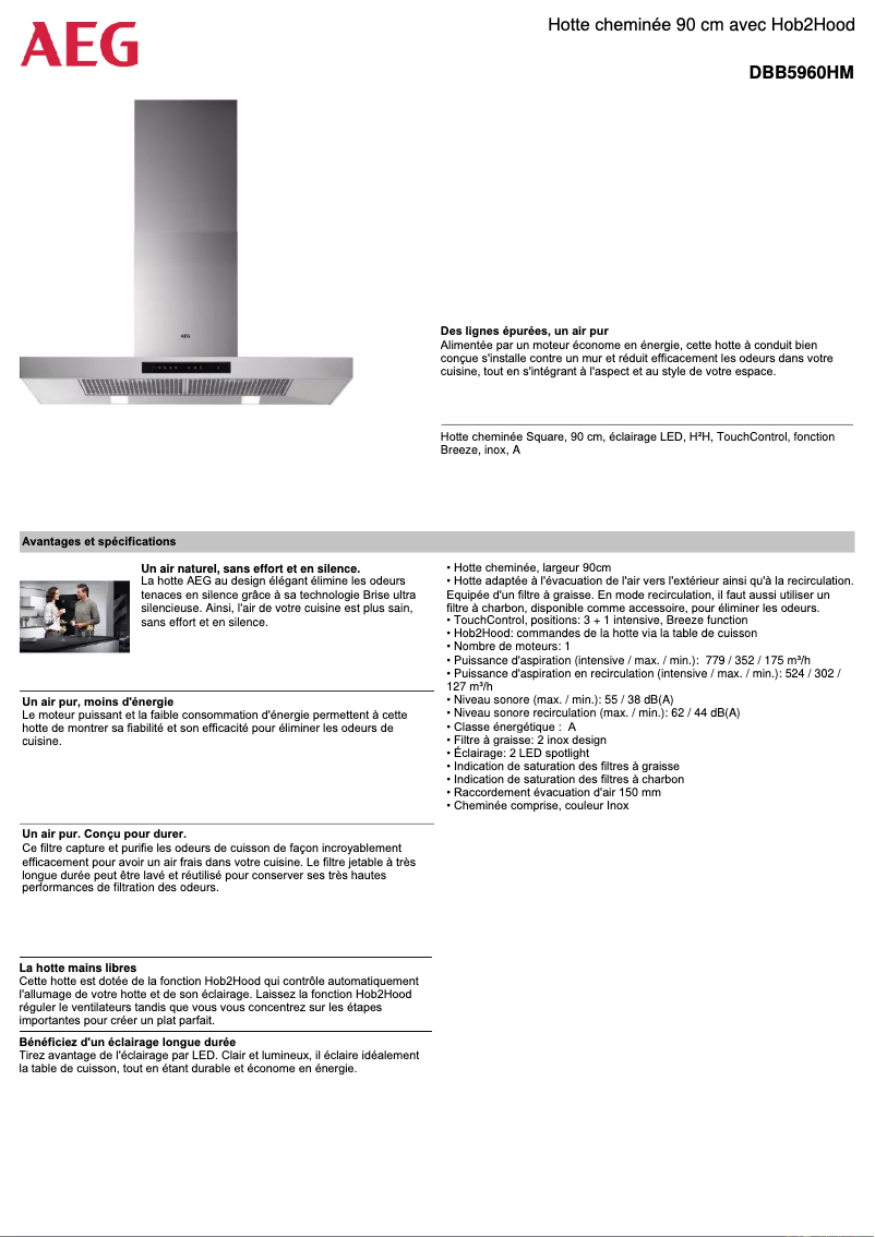 Image de la première page du manuel de l'appareil DBB5960HM