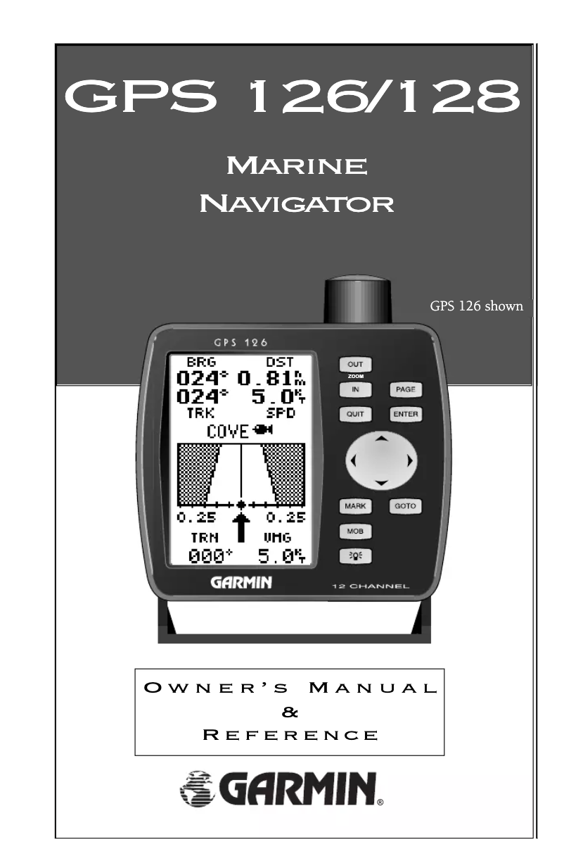 Page 1 de la notice Manuel utilisateur Garmin GPS 126