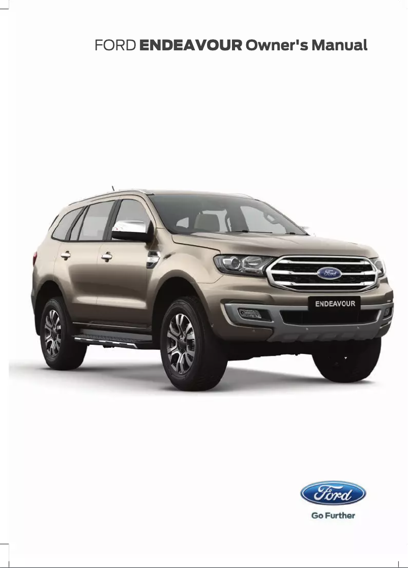 Page n°1 - Manuel utilisateur Ford Endeavour (2019)