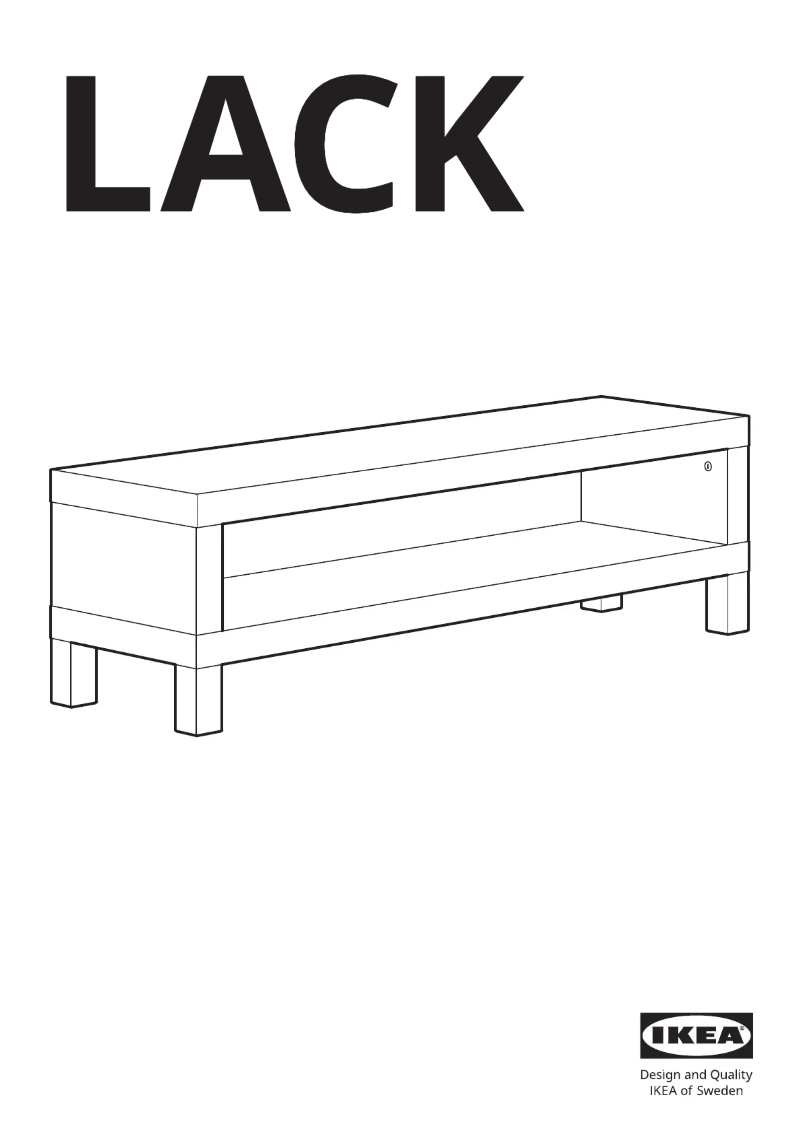 Image de la première page du manuel de l'appareil LACK 204.989.37
