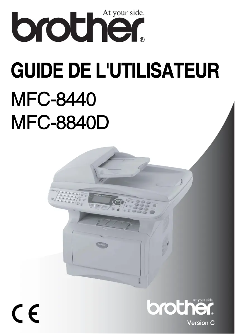 Image de la première page du manuel de l'appareil MFC-8440