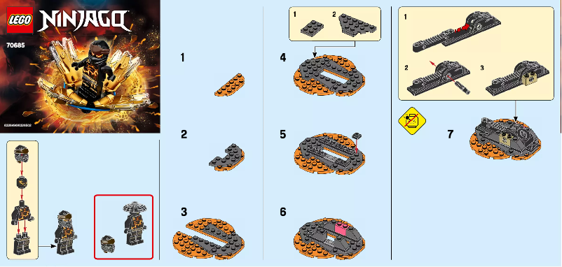 Page n°1 - Manuel utilisateur Lego Ninjago 70685