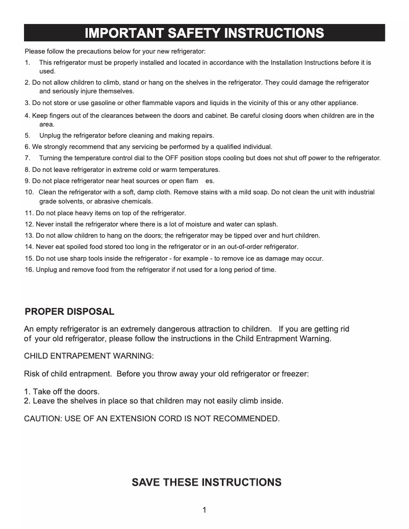 Page n°1 - Manuel utilisateur Emerson CR180