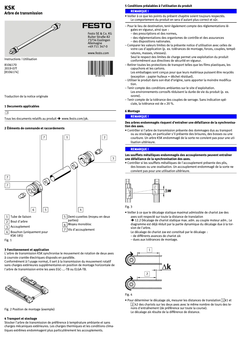 Image de la première page du manuel de l'appareil KSK-185
