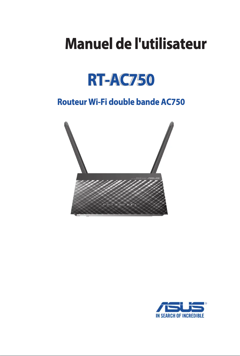 Image de la première page du manuel de l'appareil RT-AC750